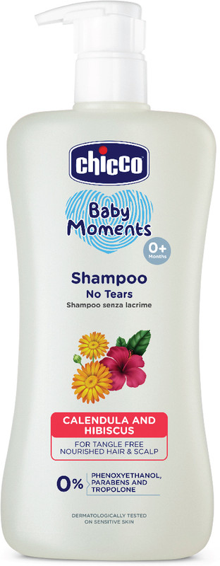 Chicco No-Tears Shampoo for Baby, Phenoxyethanol & Paraben Free, 0M+(500 ml)