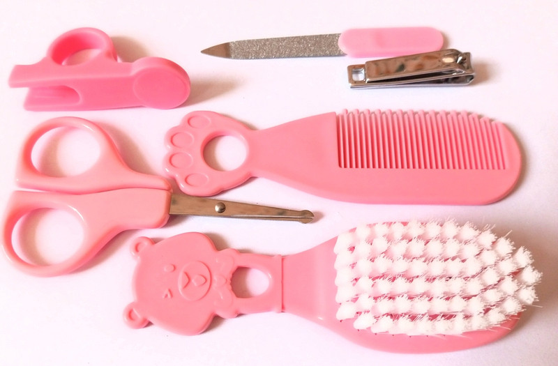 gracy Newborn Baby Grooming Kit Infant Nursery Set Manicure Set Healthcare Kit(Pink)