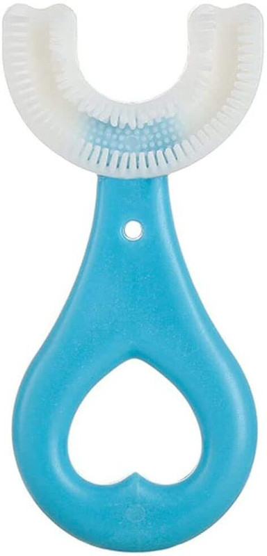 Shlokut U-Shaped Convenient Tooth Wash Cleaning Brush Oral Care ,Kids Toothbrush U-Shaped Soft Silicone, 360° Whole Mouth Manual Toothbrush for Kids Ultra Soft Toothbrush