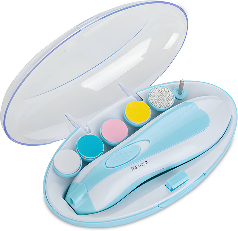 Bembika Baby Electric Nail Trimmer For Baby Toes And Fingernails Care Trim & Polish-Blue(Blue)