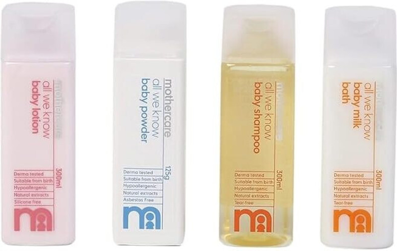 Mothercare Gift of Love, My First Gift Set | Baby skin & body care Combo, Pack of 4(Multicolor)