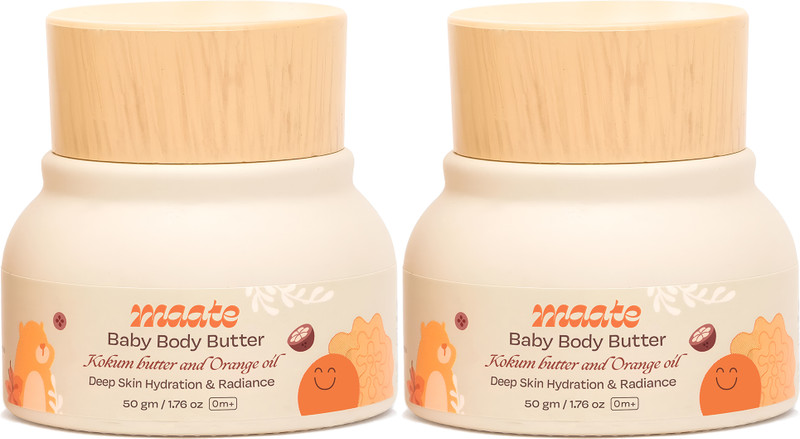 MAATE Baby Body Butter for Soft Skin | Enriched with Kokum Butter & Saffron Oil(100 g)