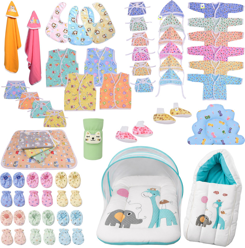 Kwitchy New Born Baby Daily Needs Essential Combo Pack(Multicolor)