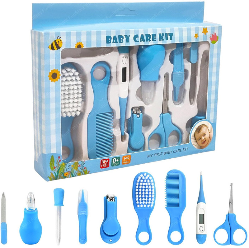 CHANDRUTRADERS 10 Pcs Baby Healthcare Nail Care Newborn Baby Care Kit Grooming Kit Gifting Set