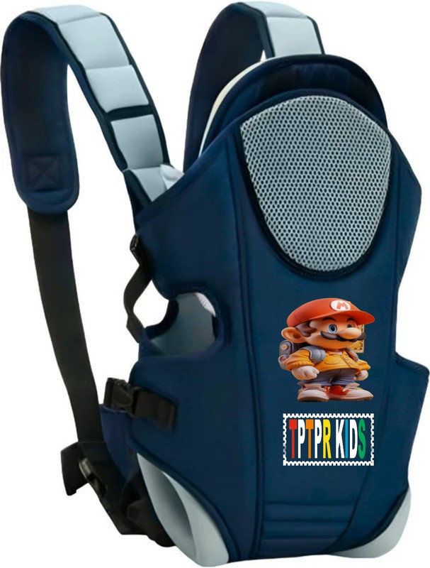 Teenytodd Rabbit@blue grey Baby Carrier(Navy Grey, Front carry facing out)