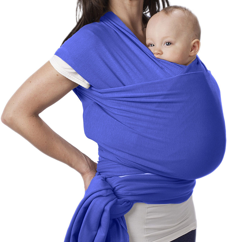 Bembika Comfortable Carrying Positions Lightweight & Travel Friendly Baby Wraping Cloth Baby Carrier(Sapphire, Front Carry facing in)