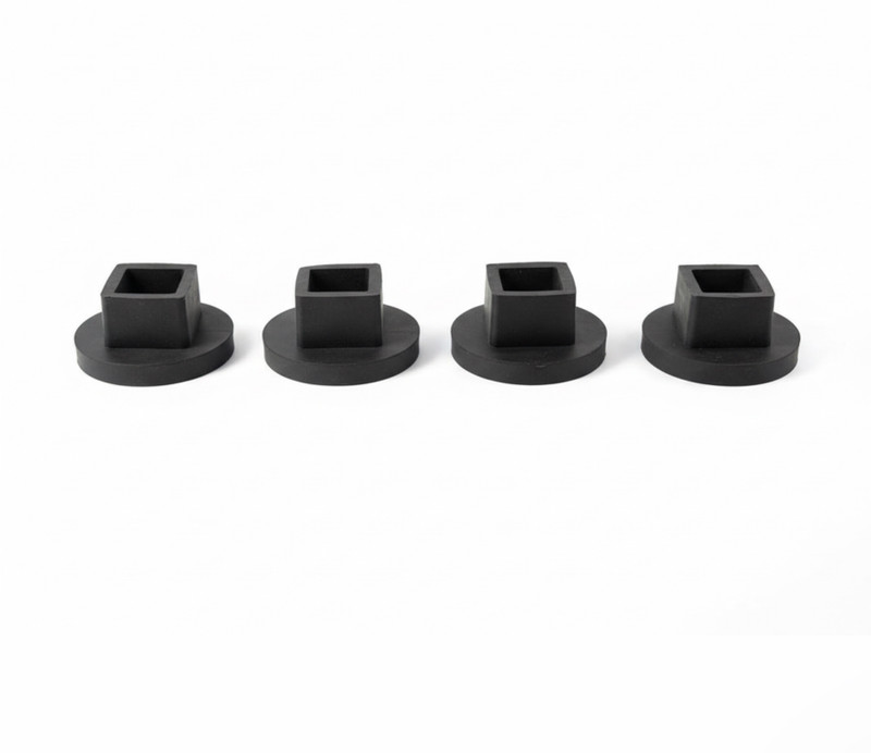 JKS Baby cradle vaccum rubber (pack of 4) 1 inch square pipe ghodiya datta Baby Carry Cot(Black, Front carry facing out)