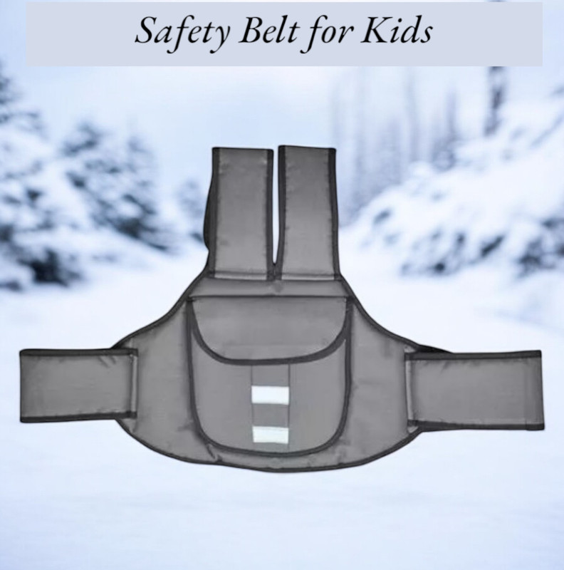 BABYTOTZ Secure And Colorful Safety Belt for Bike and Scooter Baby Carrier Baby Carrier(Grey, Front carry facing out)