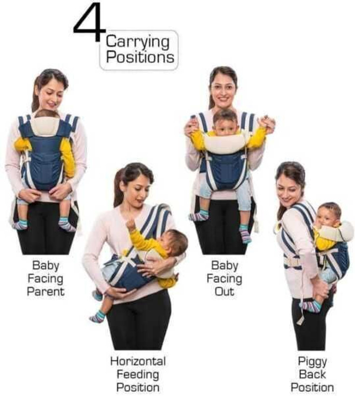smilykid Baby Carrier 4 in 1 Baby sefty Belt/Child Safety Strip/Baby Sling Carrier Bag Baby Carrier(ROYAL B, Front Carry facing in)