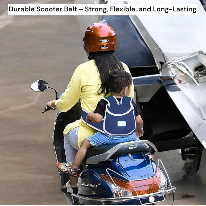CHIKICHOO Durable kids scooter belt for smooth, safe rides, easy installation Baby Carrier(Navy Blue, Back Carry)