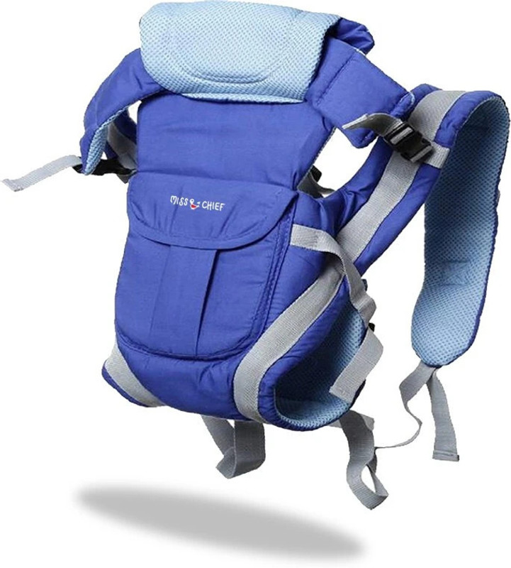 Miss & Chief by Flipkart 4-in-1 Baby Carrier Cum Kangaroo Bag/Baby Carry Sling/Back/Front Carrier Baby Carrier(Royal Blue, Front carry facing out)