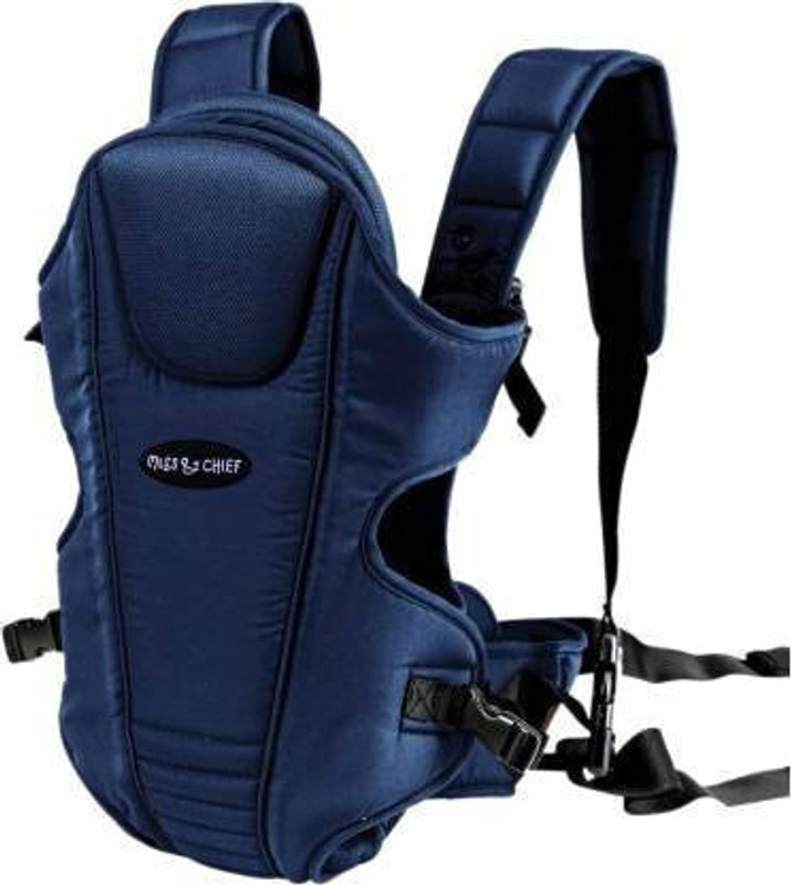 Miss & Chief by Flipkart 3 Way Baby Carrier With Detachable Bib & Head Cushion Baby Carrier(Blue, Back Carry)