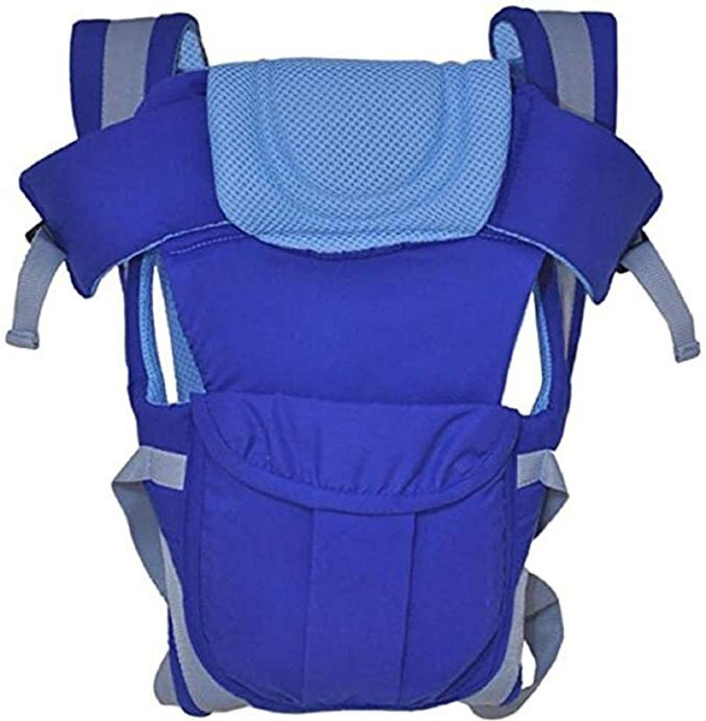 V N INTERNATIONAL Baby Carrier 4 In 1 Position With Comfortable / Carry BAG / Head Support Baby Carrier(Royal, Front Carry facing in)