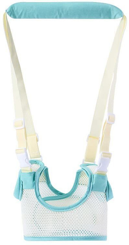 SYGA Handheld Baby Walker with Harness,Stand Up and Learn Walking,(Vest Style Blue) Baby Carrier(Blue, Front carry facing out)