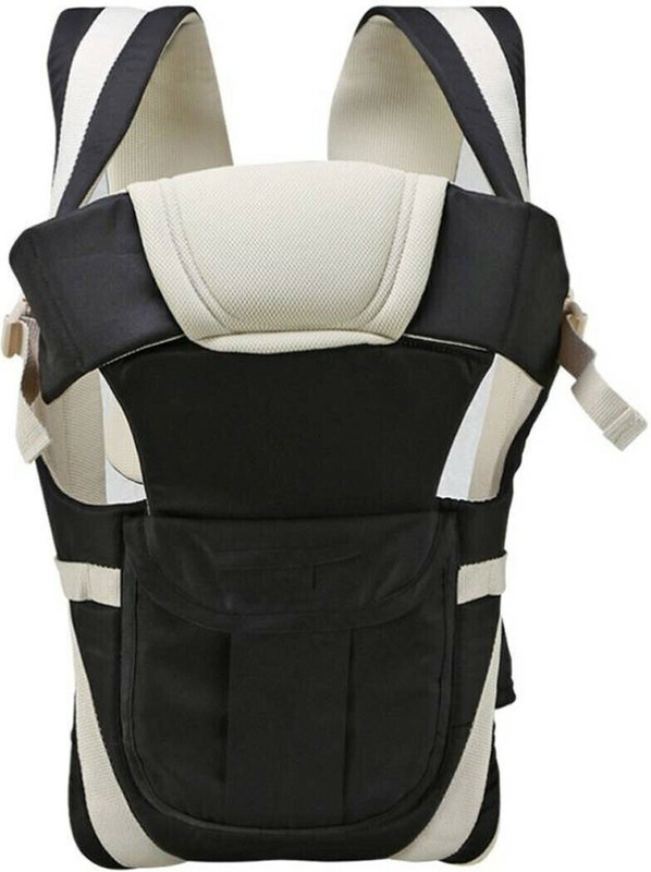 BDMP Baby Carrier Bag With Comfortable Head Support & Buckle Straps black Baby Carrier(Black, Back Carry)