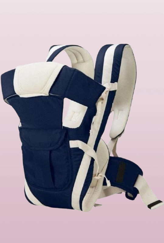 Miracle Moms Baby Carrier Cum Kangaroo Bag Carry Bag Baby Carrier Cum Kangaroo Bag Cuddler Baby Carrier(Blue, Beige, Front Carry facing in)