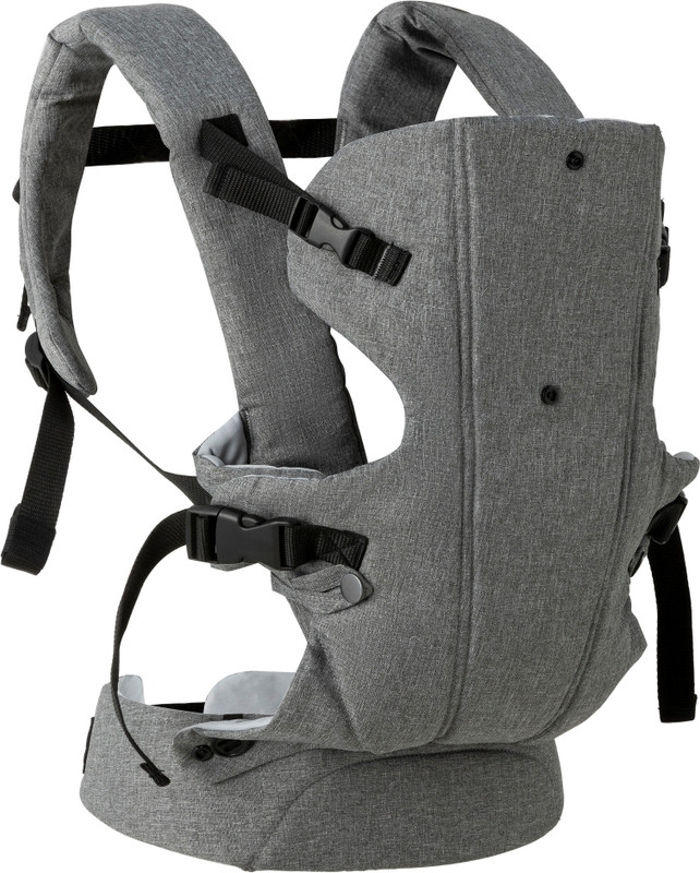 MEDITIVE Baby Carrier Ergonomic, Convertible, face-in and face-Out Front & Back Baby Carrier(Grey, Front Carry facing in)