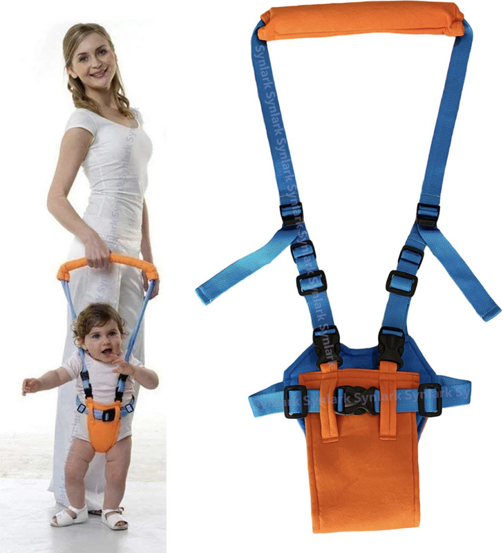 Pseudo Baby Carrier First Walk Moon Walker Infant Jogging Belt Training Assistant Baby Carrier(Orange, Front Carry facing in)