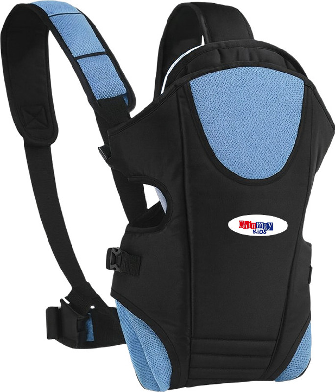 Chinmay Kids Baby Carrier Bag in 3-in-1 Ergonomic Adjustable Sling Kangaroo Design with Carrying Basket for Front & Back Use for Infant Child and Mother Travel Baby Carrier(blue,black, Back Carry)