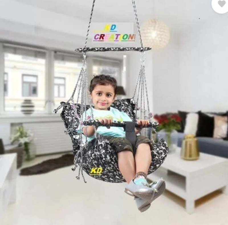 PIPRESHWAR Big Size Baby Swing Folding & Washable 1- 5 Years With Safety Belt indoor Baby Carry Cot(Multicolor, Hip Carry)