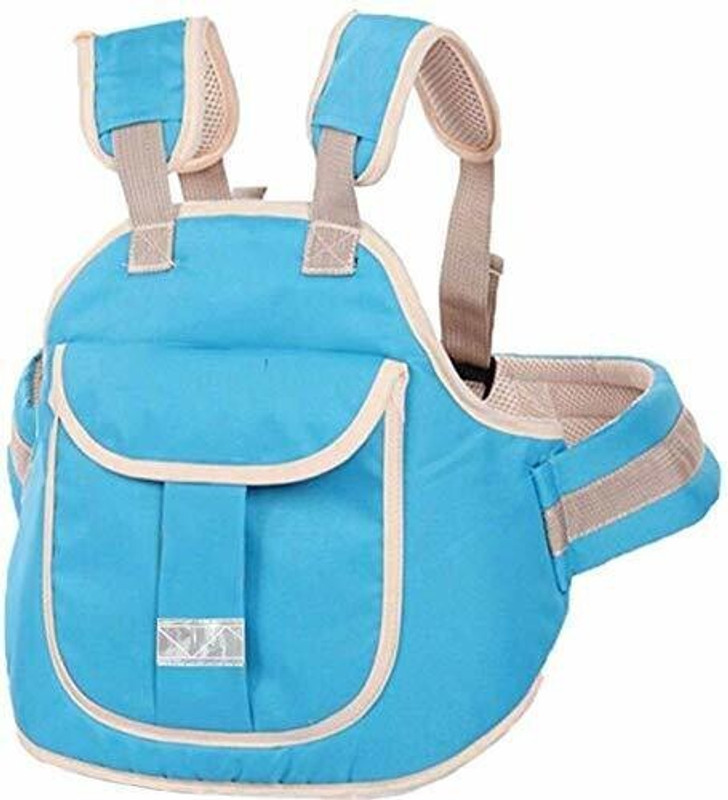 MoveOn High Quality Two Wheeler Child Safety Belt (Low Sky Bue) Baby Carrier(Low Sky blue, Front carry facing out)