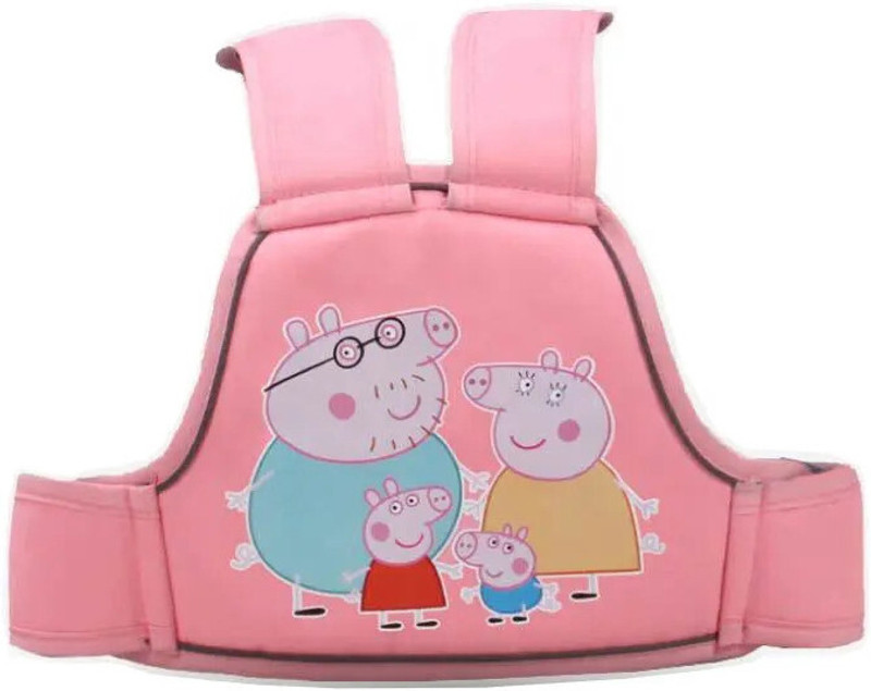 Chinmay Kids Kids Safety Belt for Bikes & Scooters | Reflective & Adjustable (1–12 Yrs) Baby Carry Cot(Pink 1, Front carry facing out)
