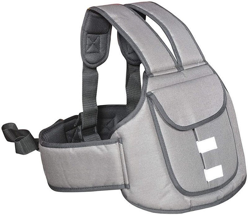 MOMSCAPE Two Wheeler Safety Belt for Sitting Back Adjustable Padded Strap Kid Travel Seat Baby Carrier(Grey, Bike Backpack, Back Carry)