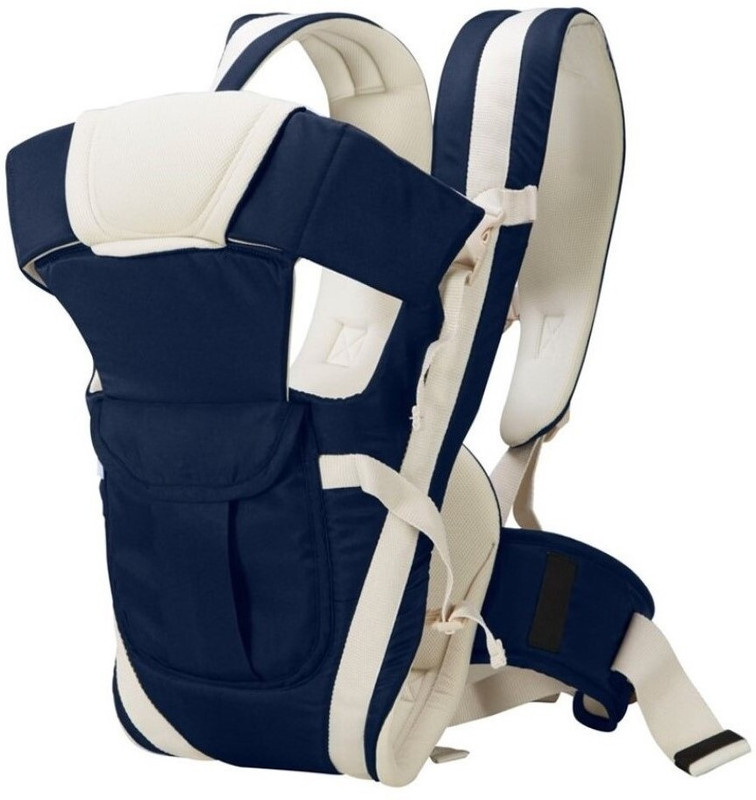 MOMSCAPE Baby Carrier 4 in 1 Position with Strong Belt High Quality Sling Kids Backpack Baby Carrier(Navy Blue, Front Carry facing in)