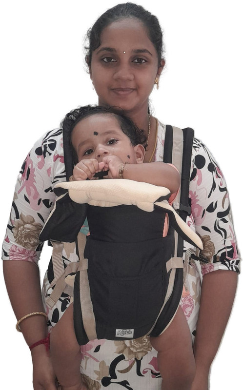 MeCrazie Baby Carrier Bag for 0-2 Years Bag Baby Carrier(Black, Front Carry facing in)