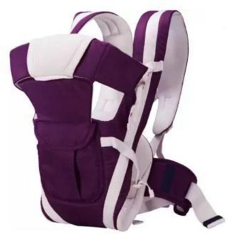 SOFTEN Baby Carrier 4in1 Adjustable kangaroo bag Baby Carrier(Purple, White, Front Carry facing in)