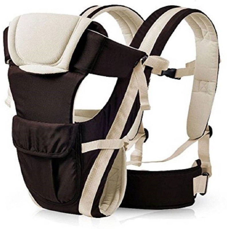 Teeny Weeny Baby Carrier Comfortable Support with Belt Baby Carrier(Brown, Front carry facing out)