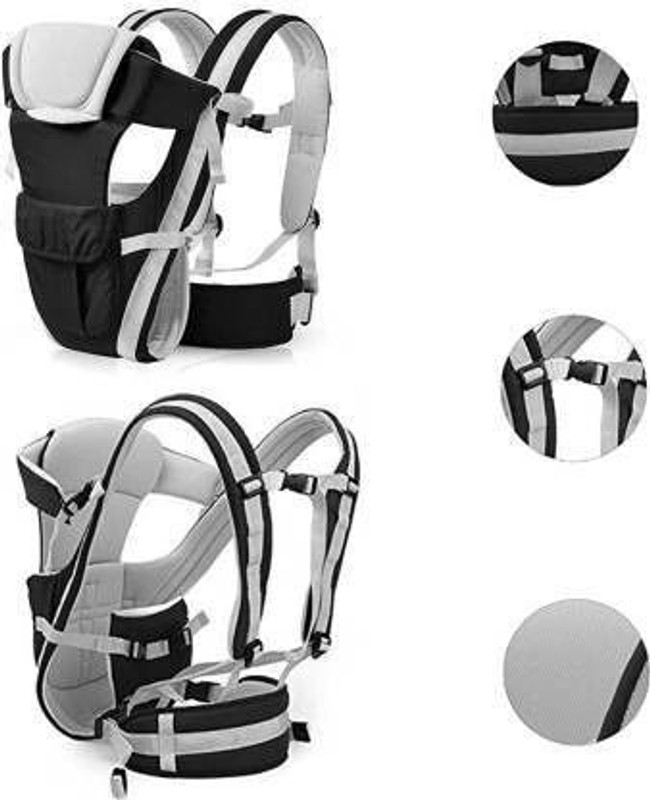 Nestra Baby Carrier Shoulder Belt Backpack Baby Holding Strap Adjustable Carry Bag Baby Carrier(Black, Front Carry facing in)