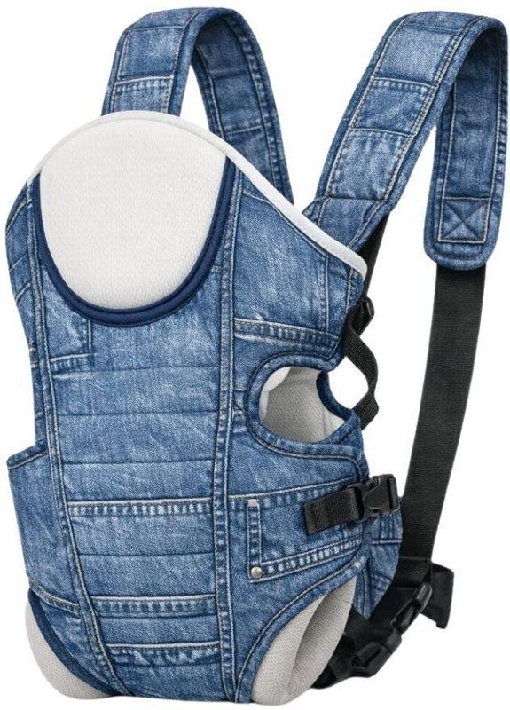 moms angel 3 in 1 rabbit style baby cuddler Baby Carrier(Denim print, Front Carry facing in)