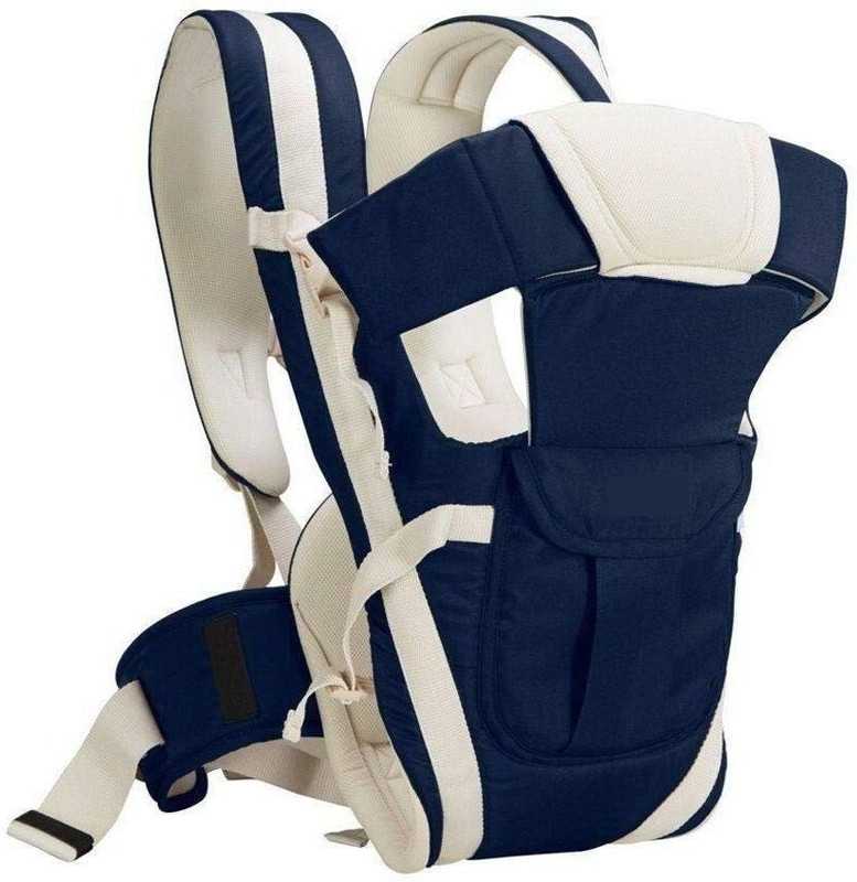 ocean count Baby Carrier Cum Kangaroo Bag Shoulder Belt Sling Backpack Baby Carrier(Blue, Beige, Front Carry facing in)