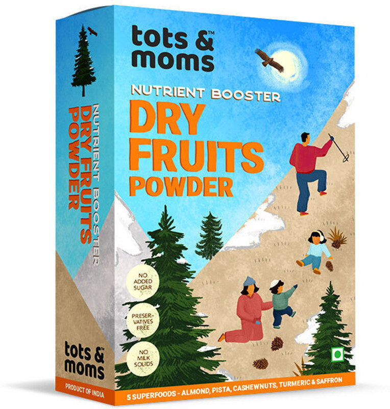 TOTS AND MOMS Dry Fruits Powder | Nutrient Booster - 100g Cereal(100 g, 8+ Months)