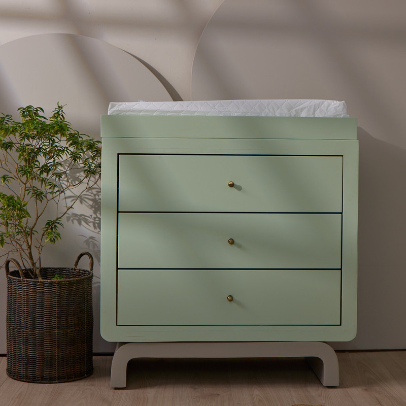 babyello Bloom Diaper Changing Station(Green)
