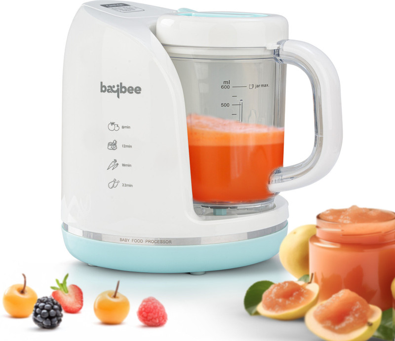 baybee Electric Baby Food Processor with Chopper, Grinder & Steamer Blender for Baby(White)