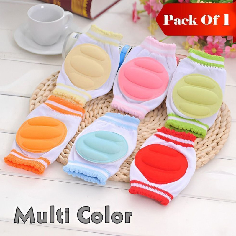 DeoDap Baby Knee Pads for Crawling, Elbow Safety Protector, Stretchable Anti-Slip Multicolor Baby Knee Pads(strips)