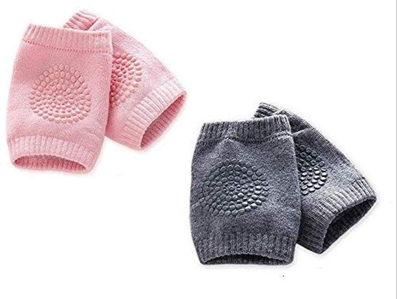 Millionminds Baby Knee Guards Safety Protection Knee Pads For Toddlers, Pack of 2 Pairs Multicolor Baby Knee Pads(Knee Pads for Baby)