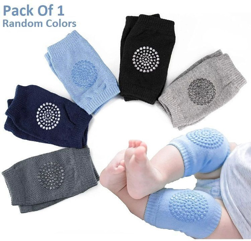 FlyTouch Pack Of 1 -Baby Crawling Pads Anti-Slip Knee Protect Baby’s Knee for Crawling Multicolors Baby Knee Pads(Cute Knee Pad Support Babies 0-3 Years)