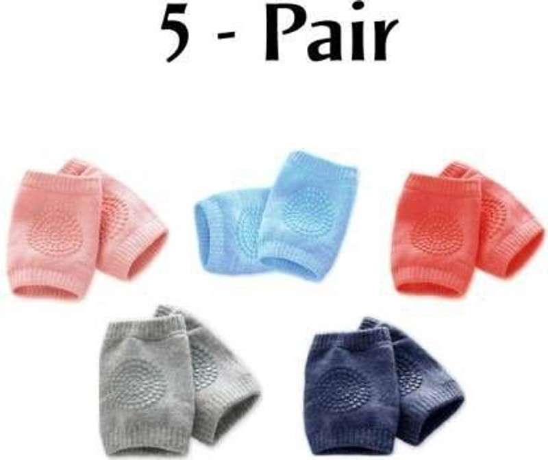 SBTs Crawling Baby, Toddler, Infant Anti-Slip Elbow and Knee Pads Multicolor Baby Knee Pads(Solid)