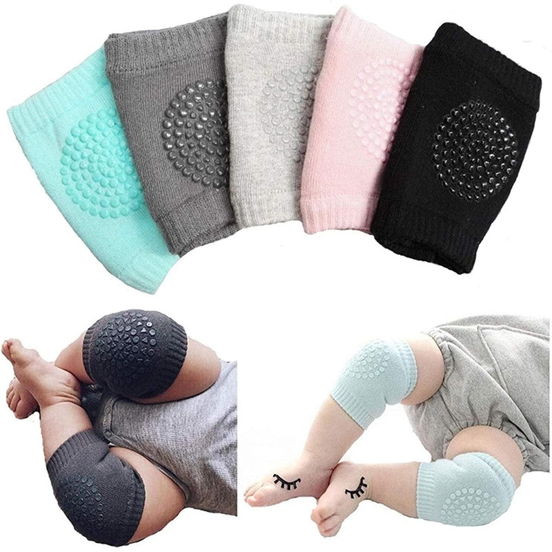tiny steps Knee Elbow Pads Guard- Baby upto 2 Year Soft Breathable Comfortable 1 pair-2 pcs Multicolor Baby Knee Pads(STYLISH)