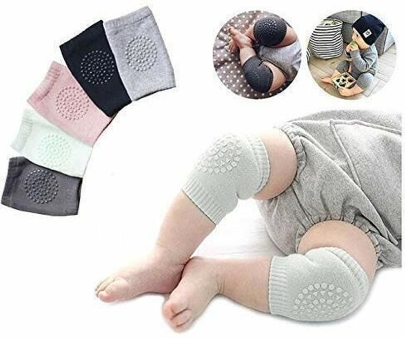SBTs Baby's Elastic Soft Knee Pad Elbow Safety Protector Pads for Crawling for Kids Multicolor Baby Knee Pads(Solid)