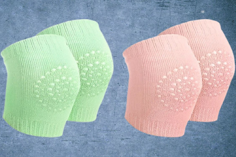 SBTs Baby Knee Pads Crawling Knee Cap Elbow Safety Protector Breathable 2 Pair N-30 Multicolor Baby Knee Pads(Knee socks)