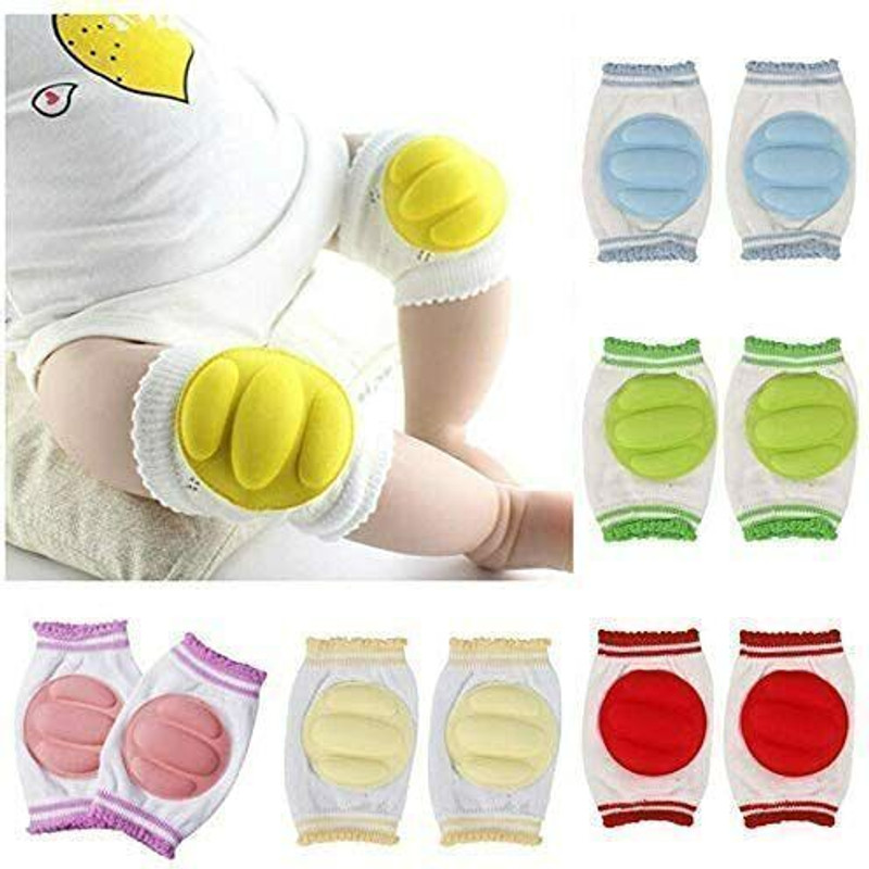 Ritsy Baby Padded Knee Pads for Crawling, Anti-Slip Stretchable Kids Knee Cap Multicolor Baby Knee Pads(Solid)