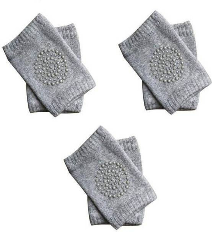 HOUSE OF COMMON Baby Knee Pad3240 Light Grey Baby Knee Pads(Strechable)