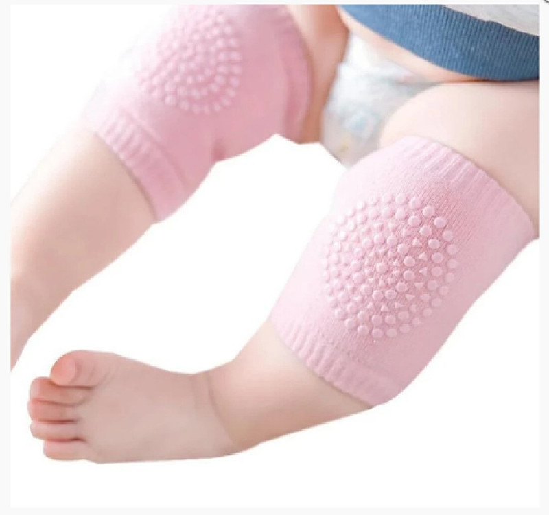 Onlinch Baby Wool Knit Leg Warmer (Knee Guard) Baby Knee Pads Pink Baby Knee Pads(Unique Guard Dot's)