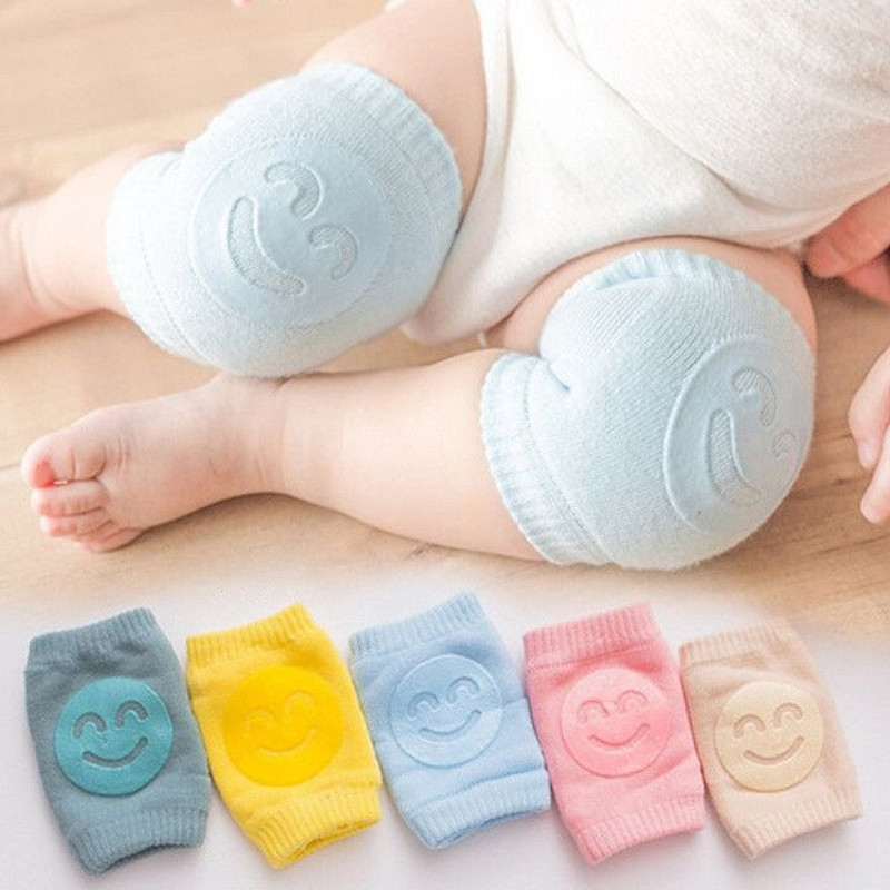 QUICKMALL Baby Knee Pad Anti Slip Padded Kneecap Protector Multicolor Baby Knee Pads(Smiley)