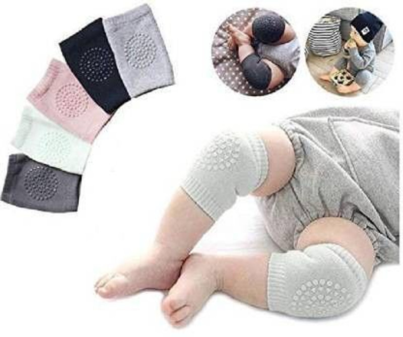 SBTs Elbow Safety Leg Warmer Knee Support Protector 5Pair Multicolor Baby Knee Pads(Solid)