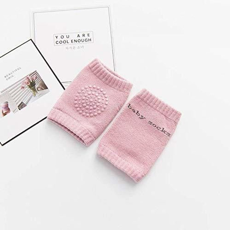 SBTs Baby Knee Pads for Crawling (Set of 1Pairs) Pink Baby Knee Pads(embellished)